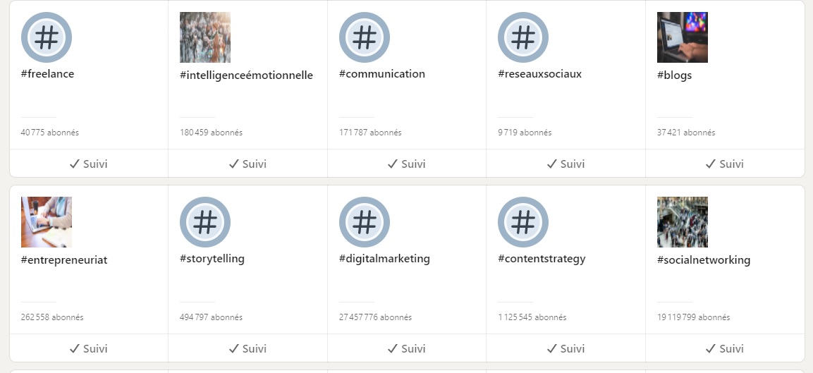 Les hashtags sur LinkedIn