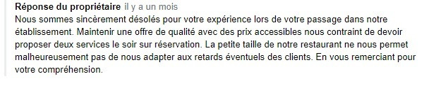 Répondre à un avis négatif sur Google