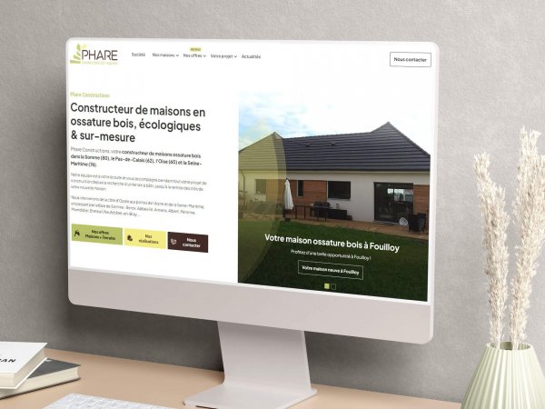 Création du site internet de Phare Constructions